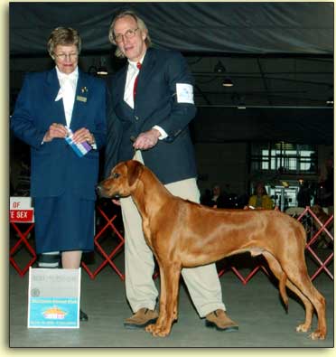 Durban and Brad in the show ring